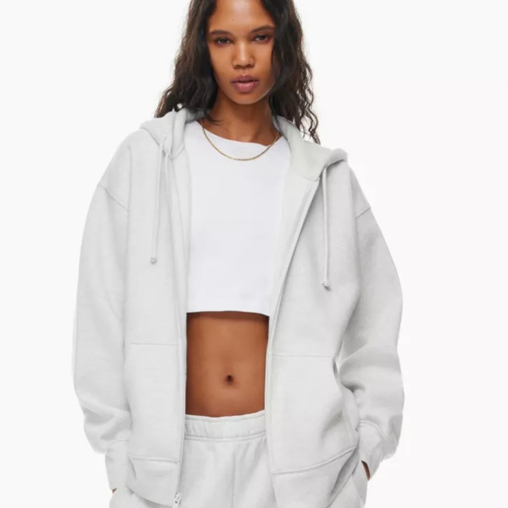 Tna Cozy Fleece Boyfriend Zip Hoodie